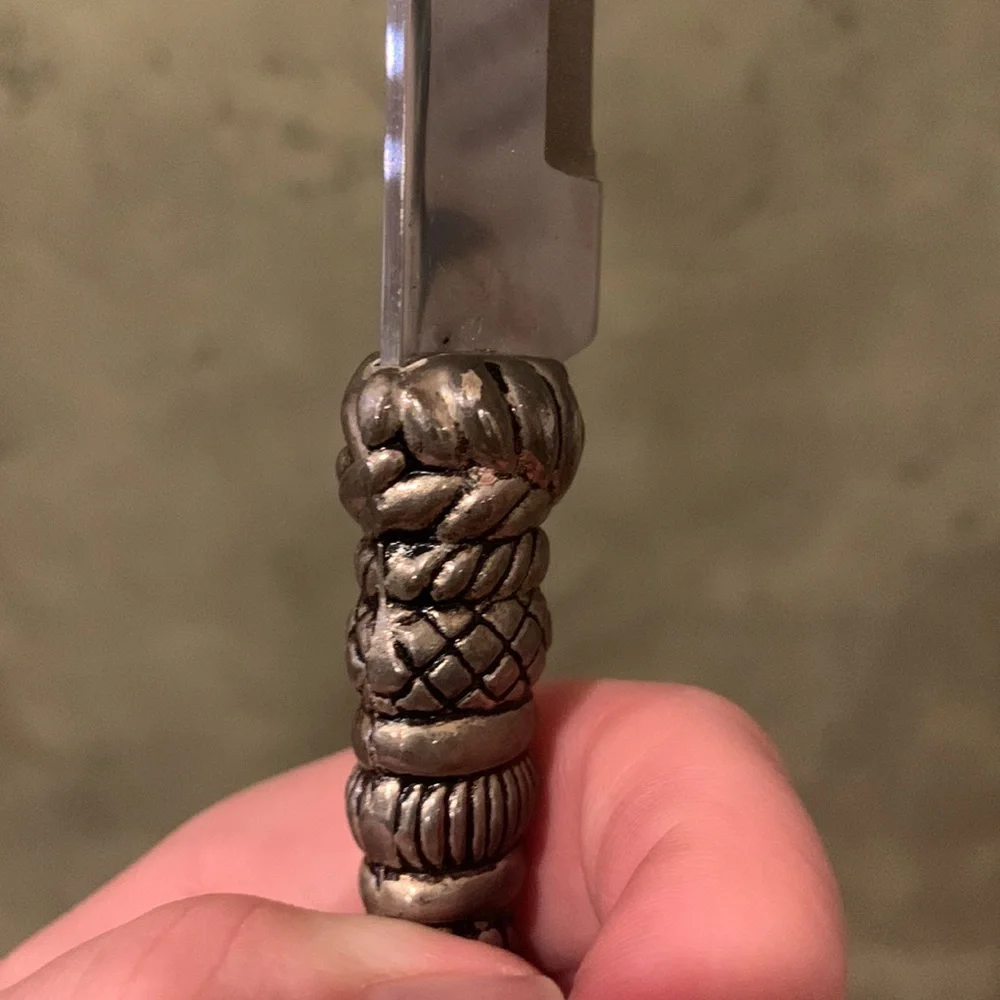 Vintage Silea Silver Carving Knife and Meat Fork Set